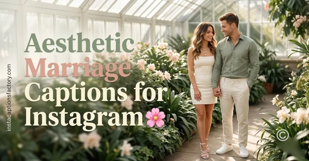 Aesthetic Marriage Captions for Instagram 
