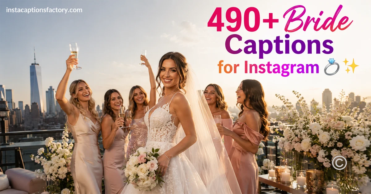 Bride Captions for Instagram