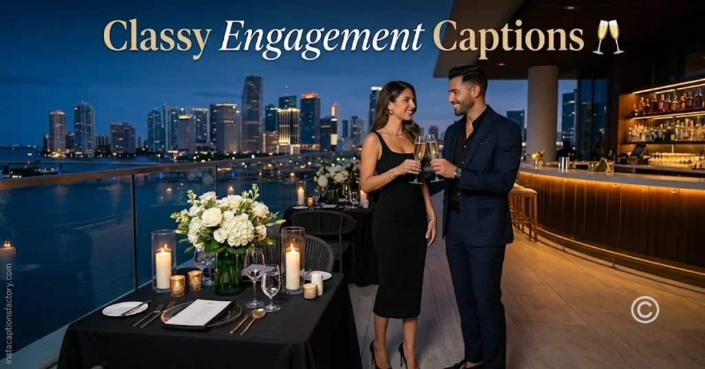 Classy Engagement Captions 