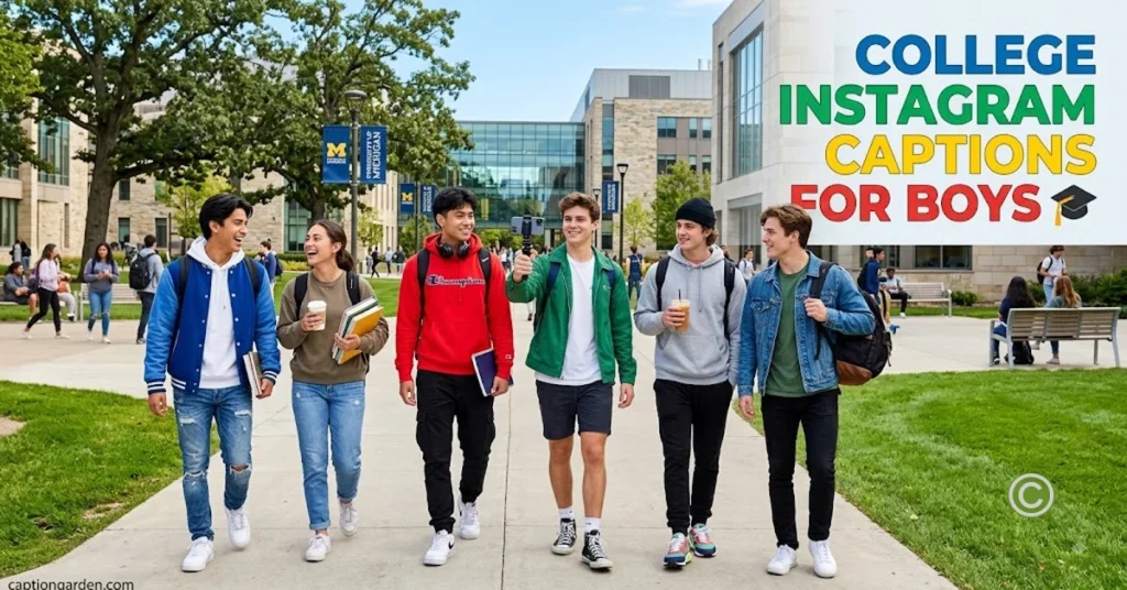 College Instagram Captions for Boys 