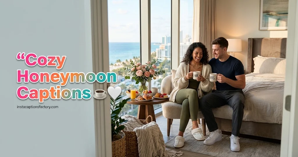 Cozy Honeymoon Captions