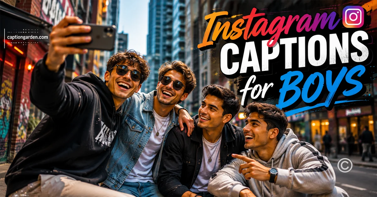 Instagram Captions for Boys 