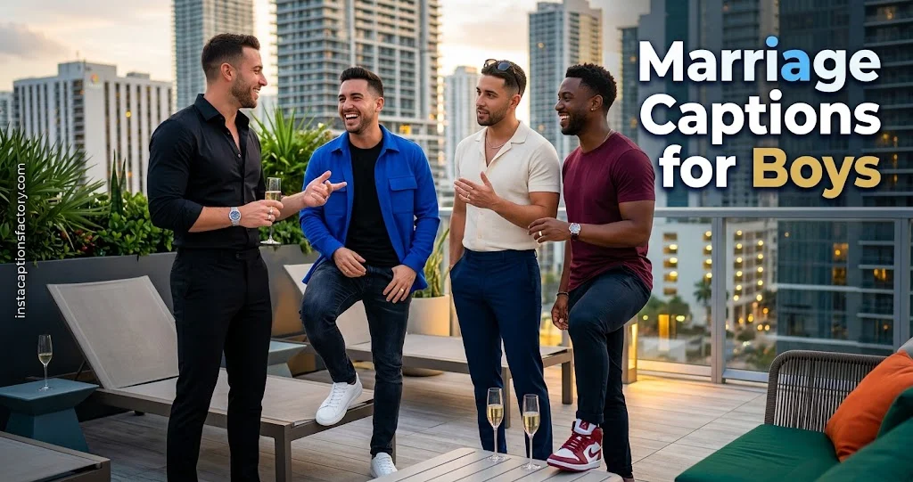 Marriage Captions for Boys