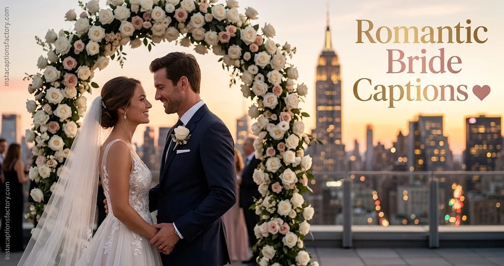 Romantic Bride Captions