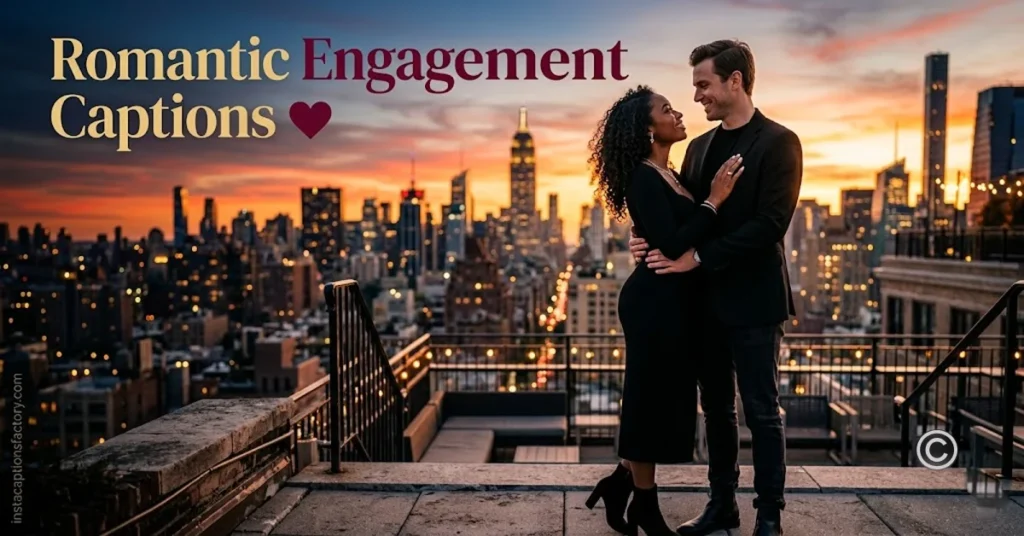 Romantic Engagement Captions 