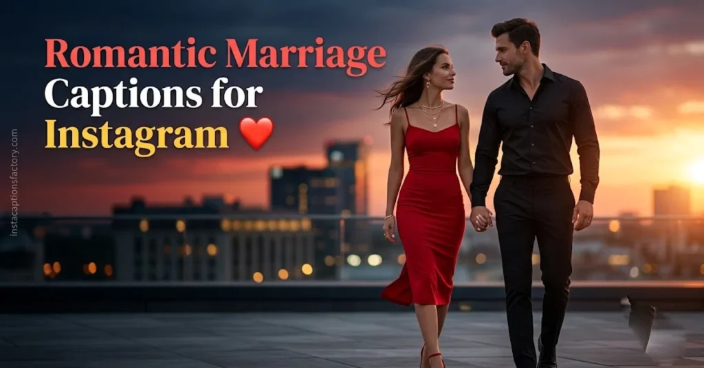 Romantic Marriage Captions for Instagram 