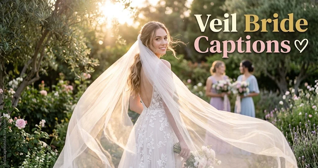 Veil Bride Captions