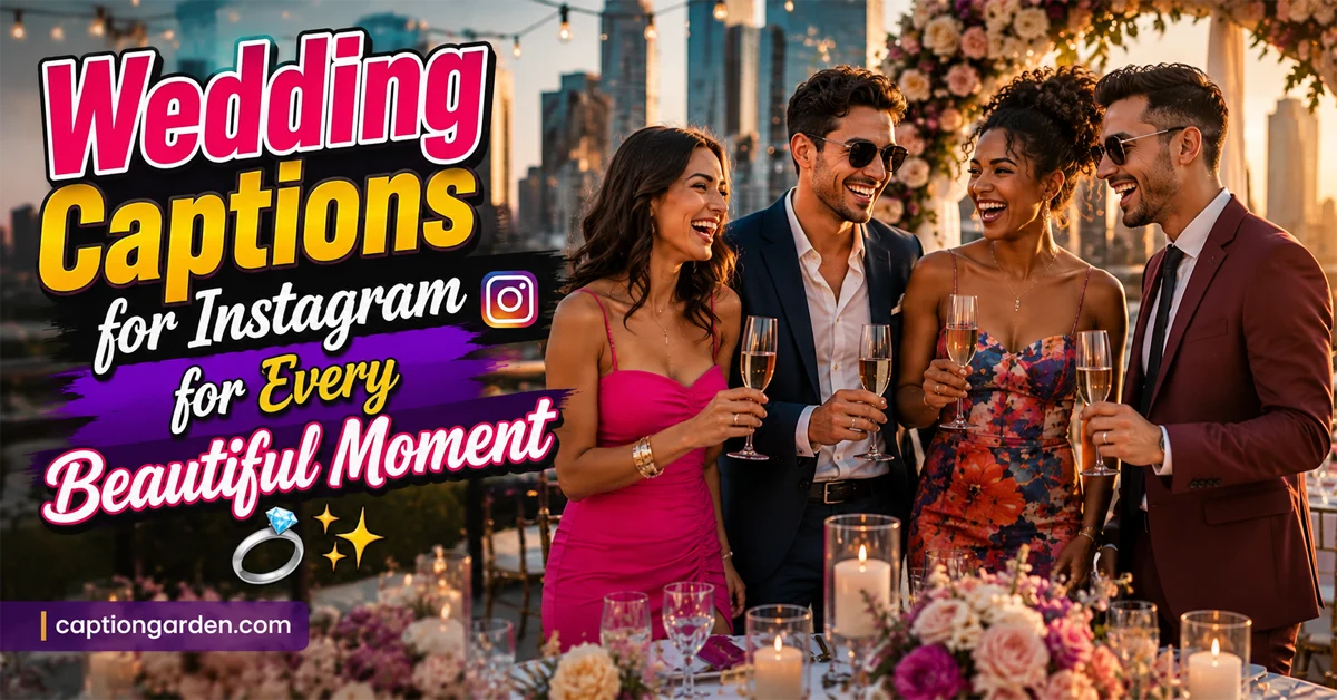 Wedding Captions for Instagram for Every Beautiful Moment